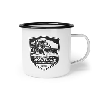 President Trump's Snowflake Removal Service Enamel Mug