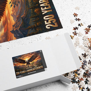 American Strength Eagle Jigsaw Puzzle — 1776–2026 Patriotic 250th Anniversary Puzzle