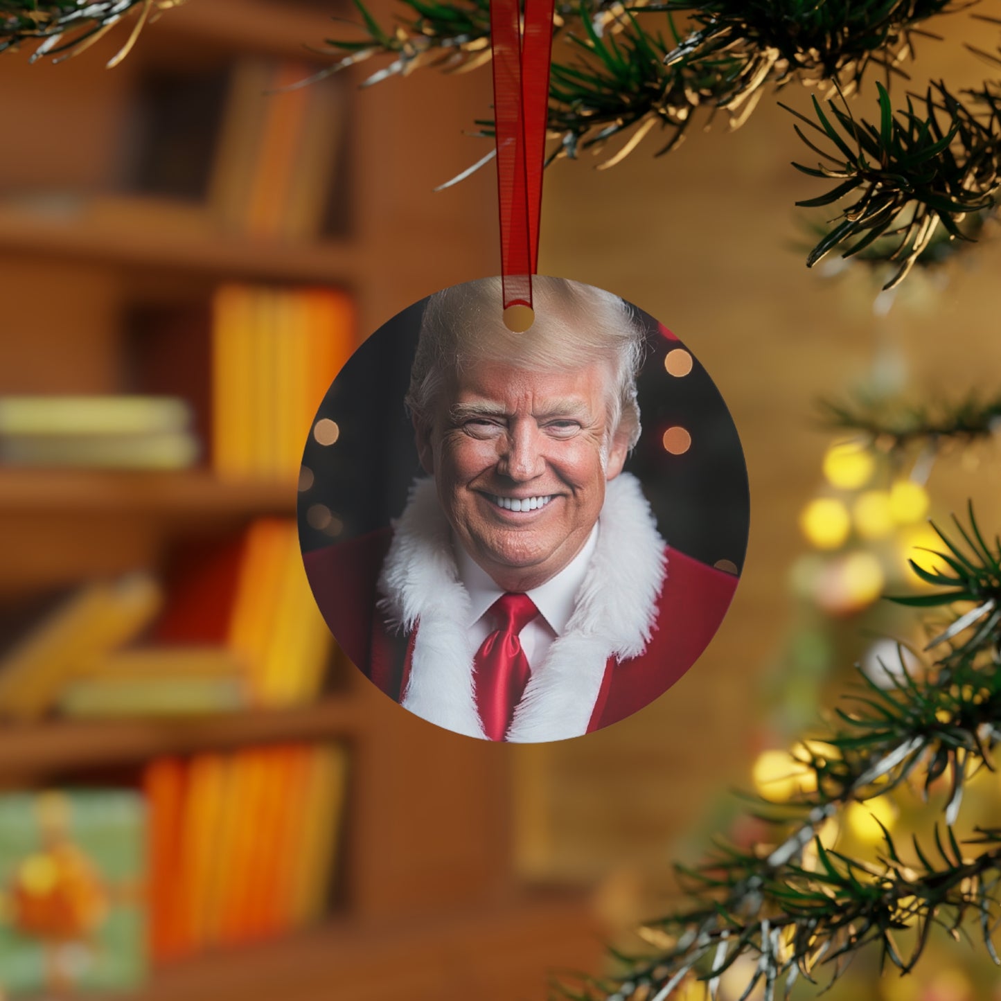 Trump Santa Christmas Tree Ornament