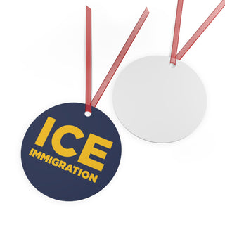 ICE Immigration Christmas Tree Ornament