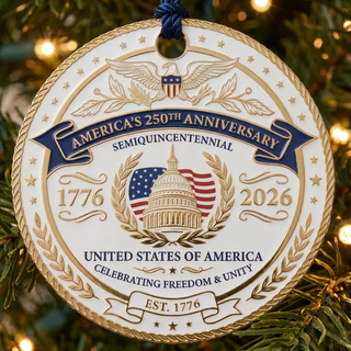 America's 250th Anniversary Christmas Ornament (Pre-Order Expected To Ship in November) — holiday ornament, view 2
