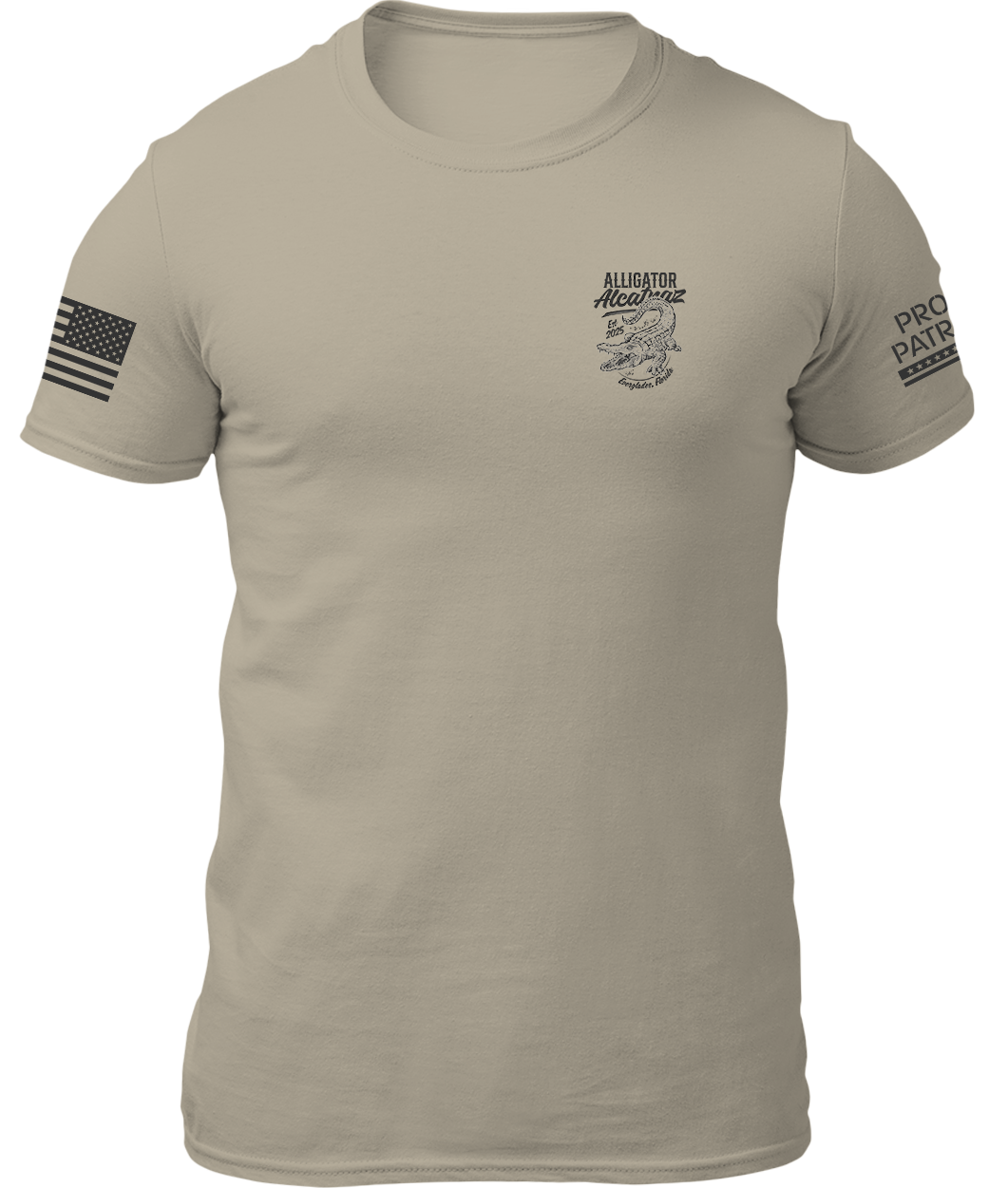 Alligator Alcatraz Est. 2025 Sand 2-Sided Shirt