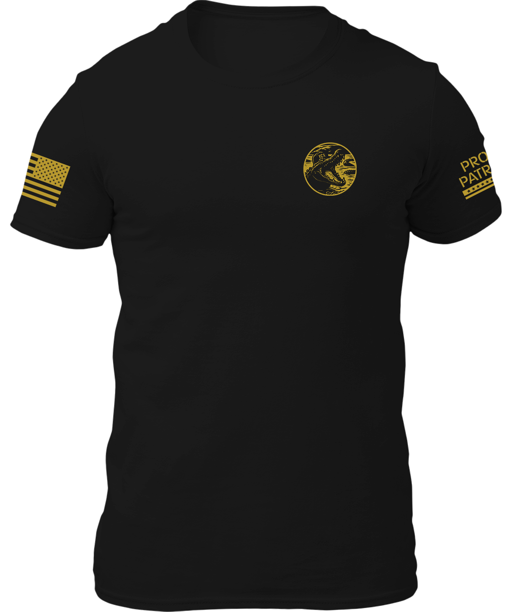 Greetings From Alligator Alcatraz Gold 2-Sided Shirt