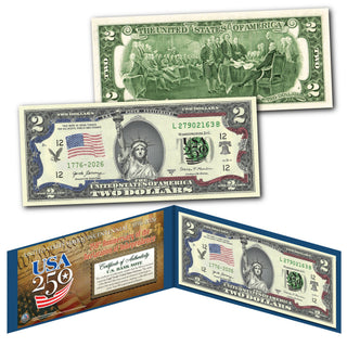 9/11 25th Anniversary + America's 250th Anniversary Currency Bundle