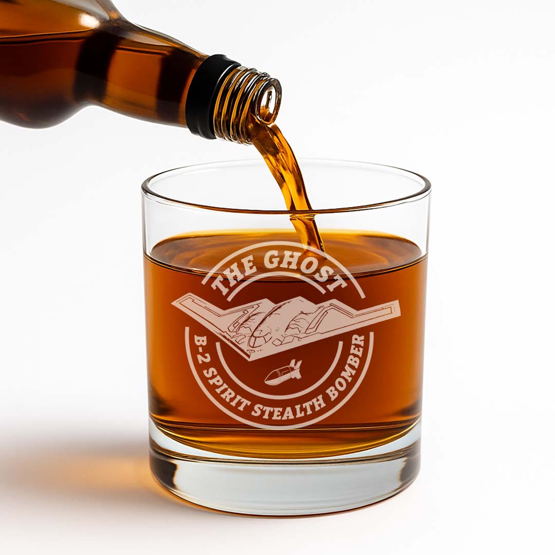 B-2 Bomber Whiskey Glass