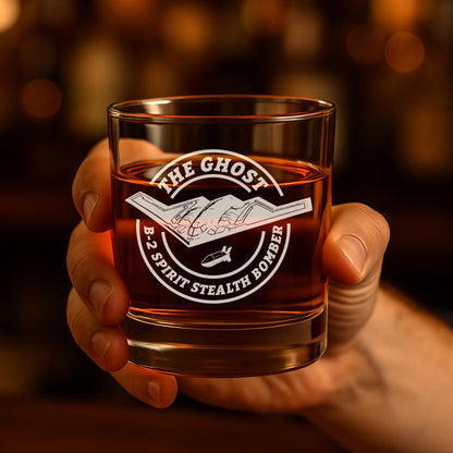 B-2 Bomber Whiskey Glass