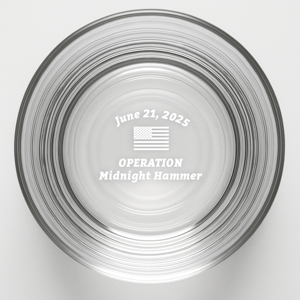 B-2 Bomber Whiskey Glass