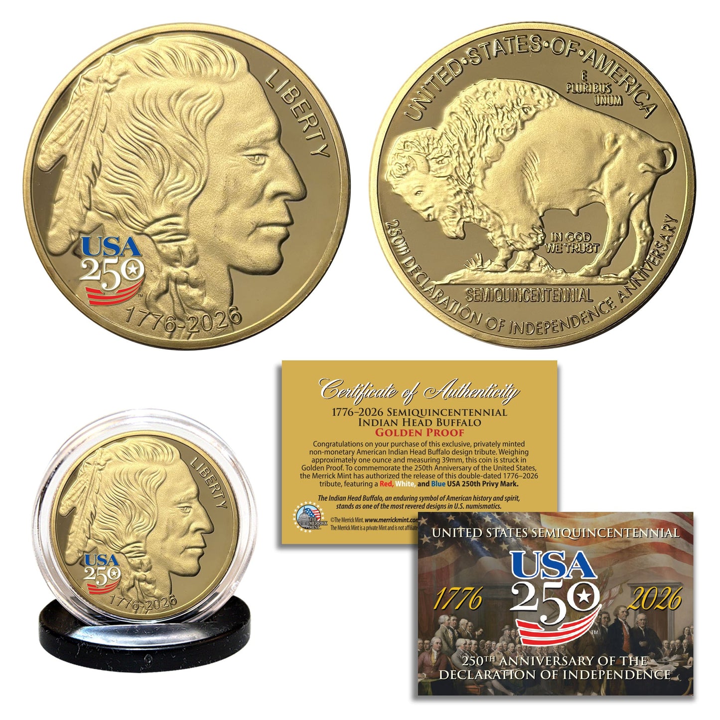 America’s 250th Anniversary Commemorative Coin & Bill Collection – Limited Edition 1776–2026 Set (SAVE 25%)