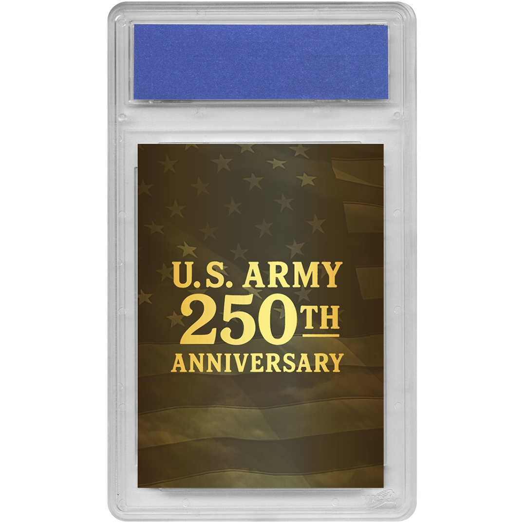 GOLD U.S. Army 250th Anniversary Trading Card – Graded GEM-MT 10 (Only 100 Available!)