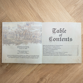 The Constitution and Founding Documents: America's 250th Anniversary Book — hardcover book, view 3