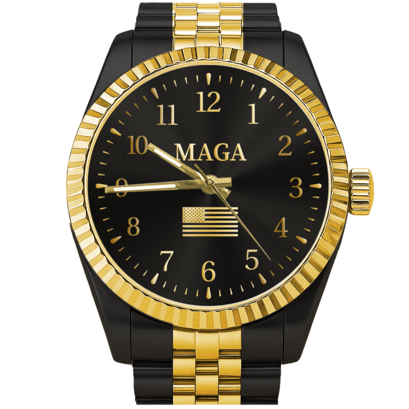 Black & Gold MAGA Watch