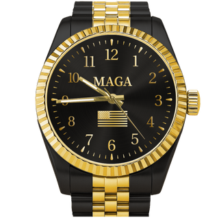 Black & Gold MAGA Watch