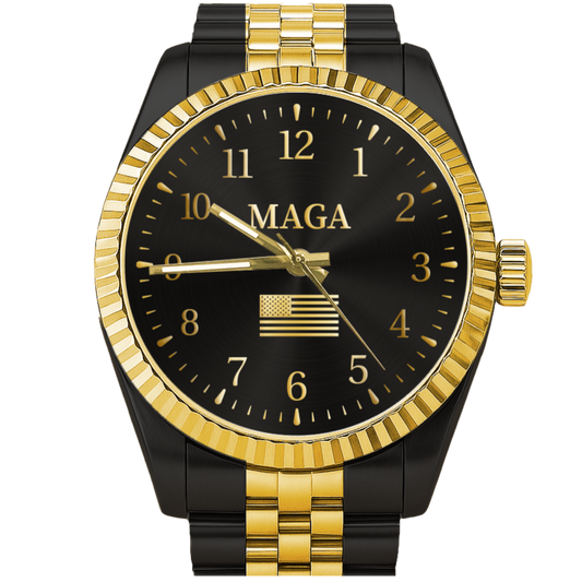 Black & Gold MAGA Watch