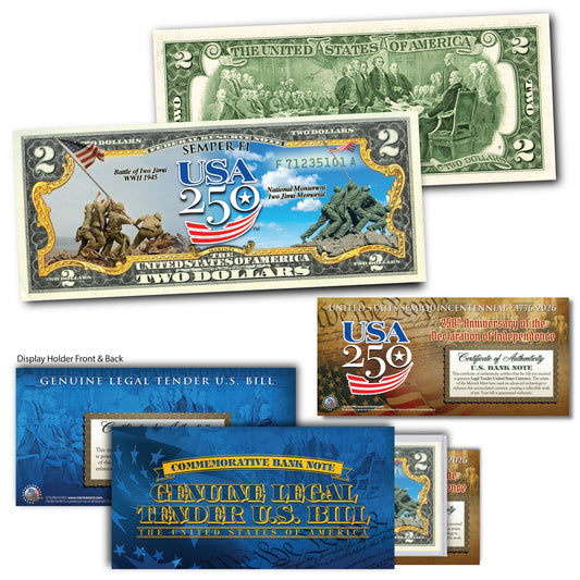 U.S. Marine Forces - "Semper Fi" - Genuine Legal Tender U.S. $2 Bill