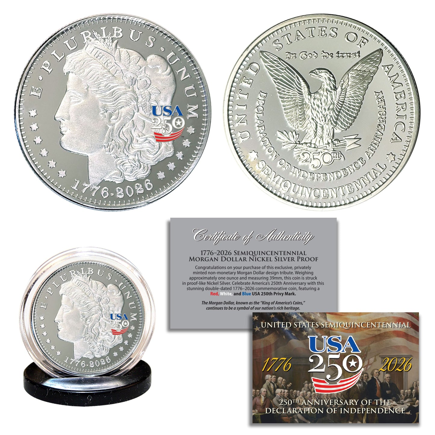 America’s 250th Anniversary Commemorative Coin & Bill Collection – Limited Edition 1776–2026 Set (SAVE 25%)