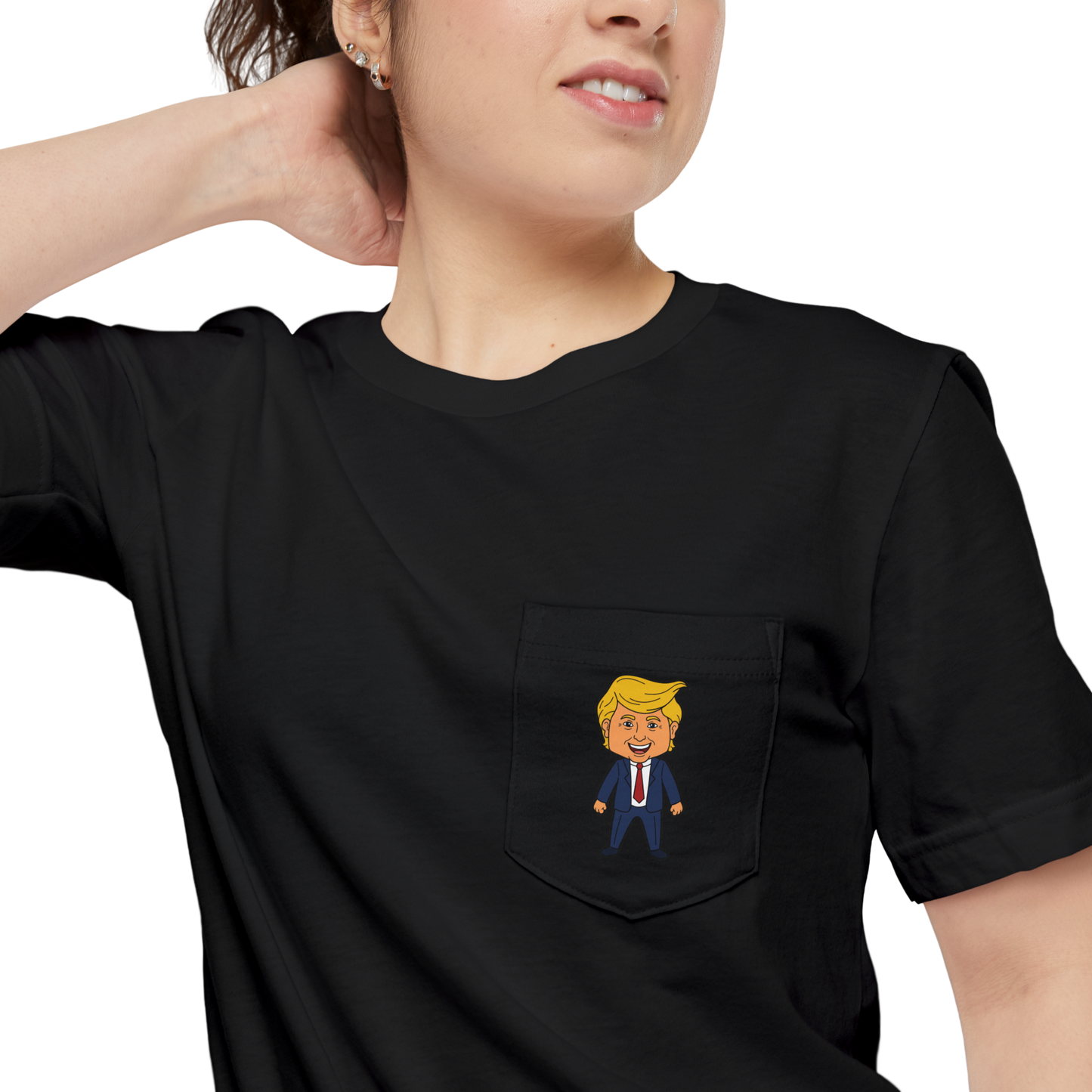 Happy Trump Pocket T‑Shirt