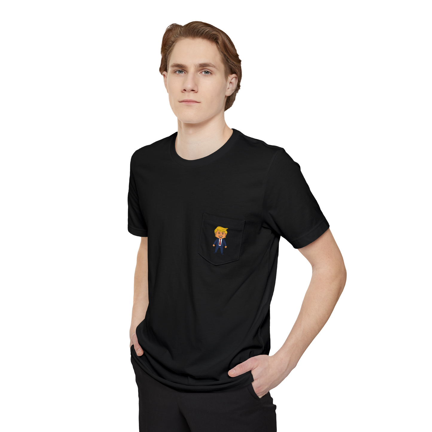 Happy Trump Pocket T‑Shirt
