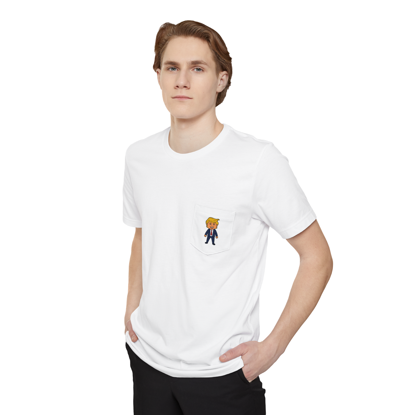 Happy Trump Pocket T‑Shirt