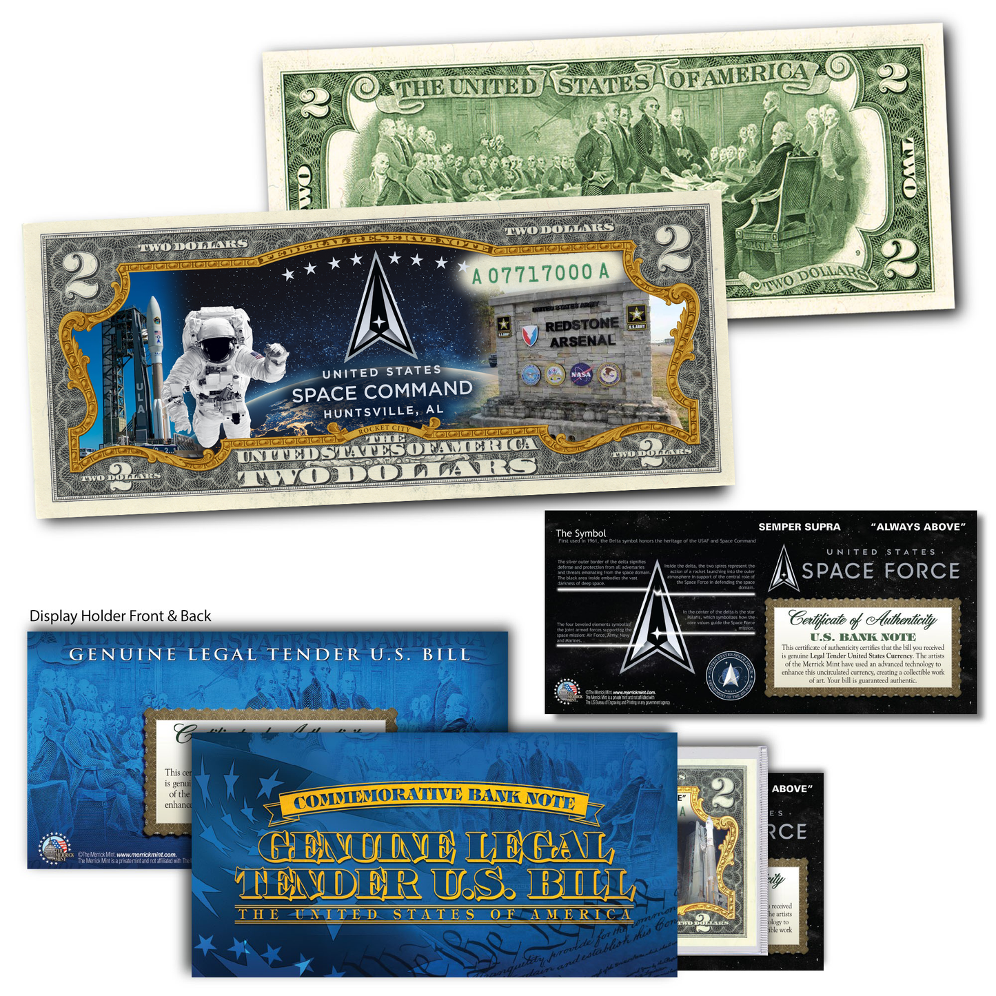 U.S. Space Command Collectible $2 Bill