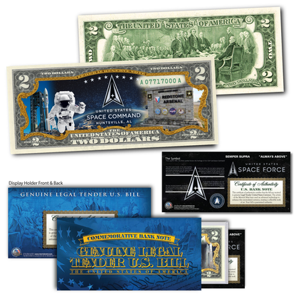 U.S. Space Command Collectible $2 Bill