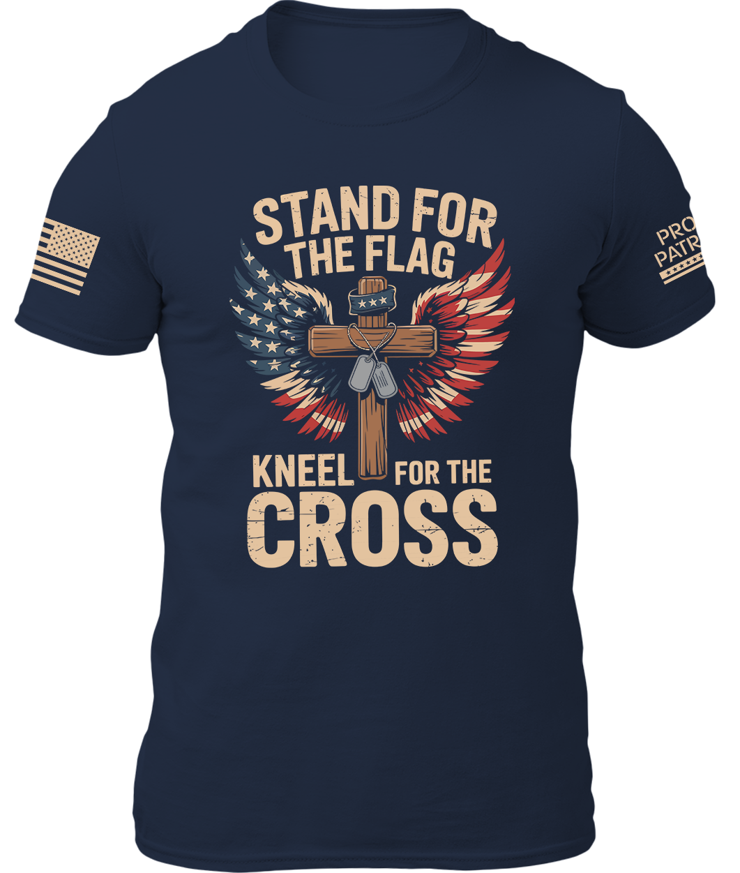 Stand For The Flag Kneel For The Cross Shirt