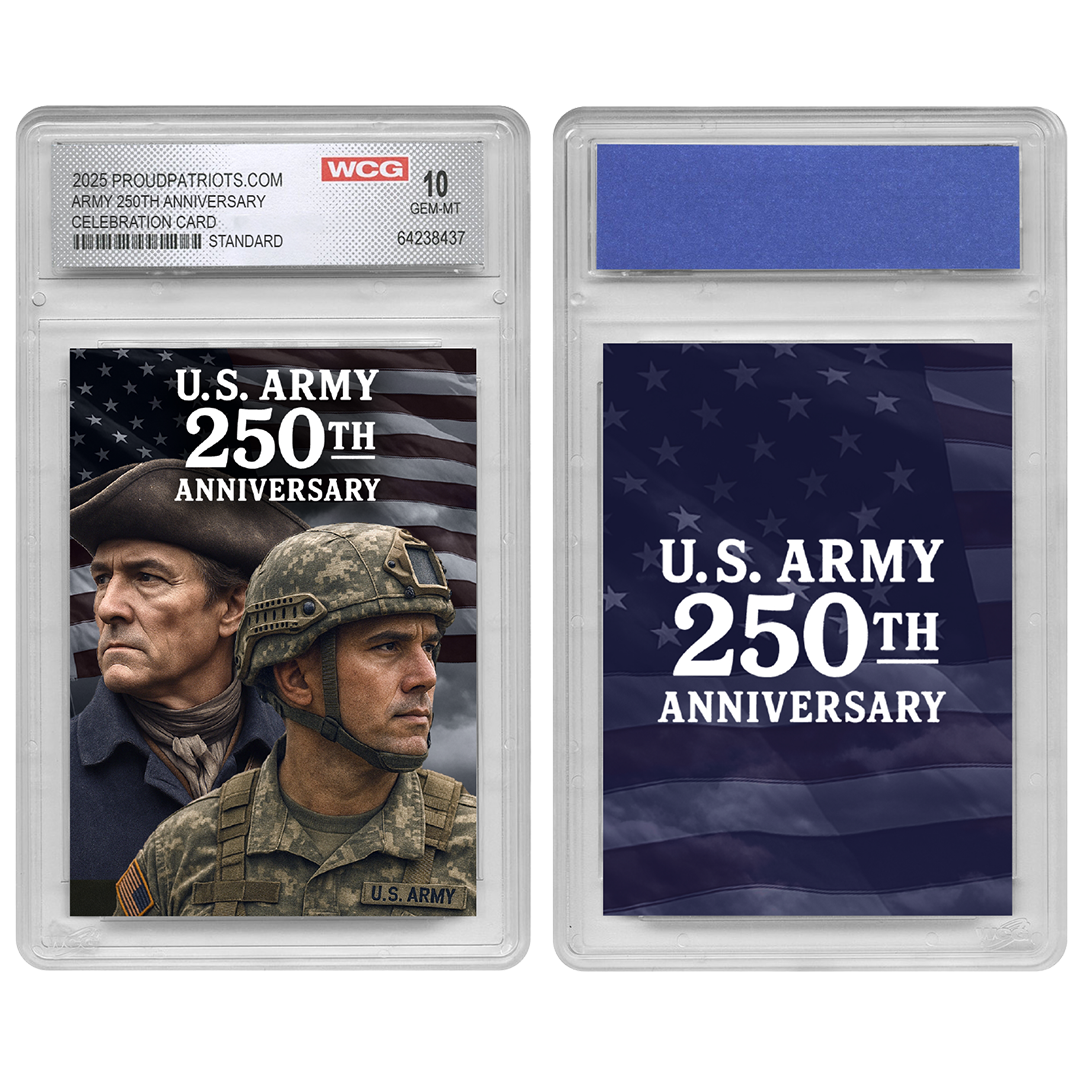 U.S. Army 250th Anniversary Trading Card – Graded GEM-MT 10