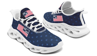 Blue 45-47 Flag Trendy Sneakers