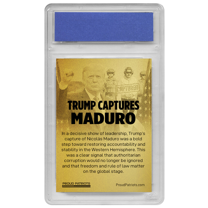 Trump Captures Maduro – Limited Gold Pearl Edition #/250 | GEM-MT 10 Graded Collectible Card