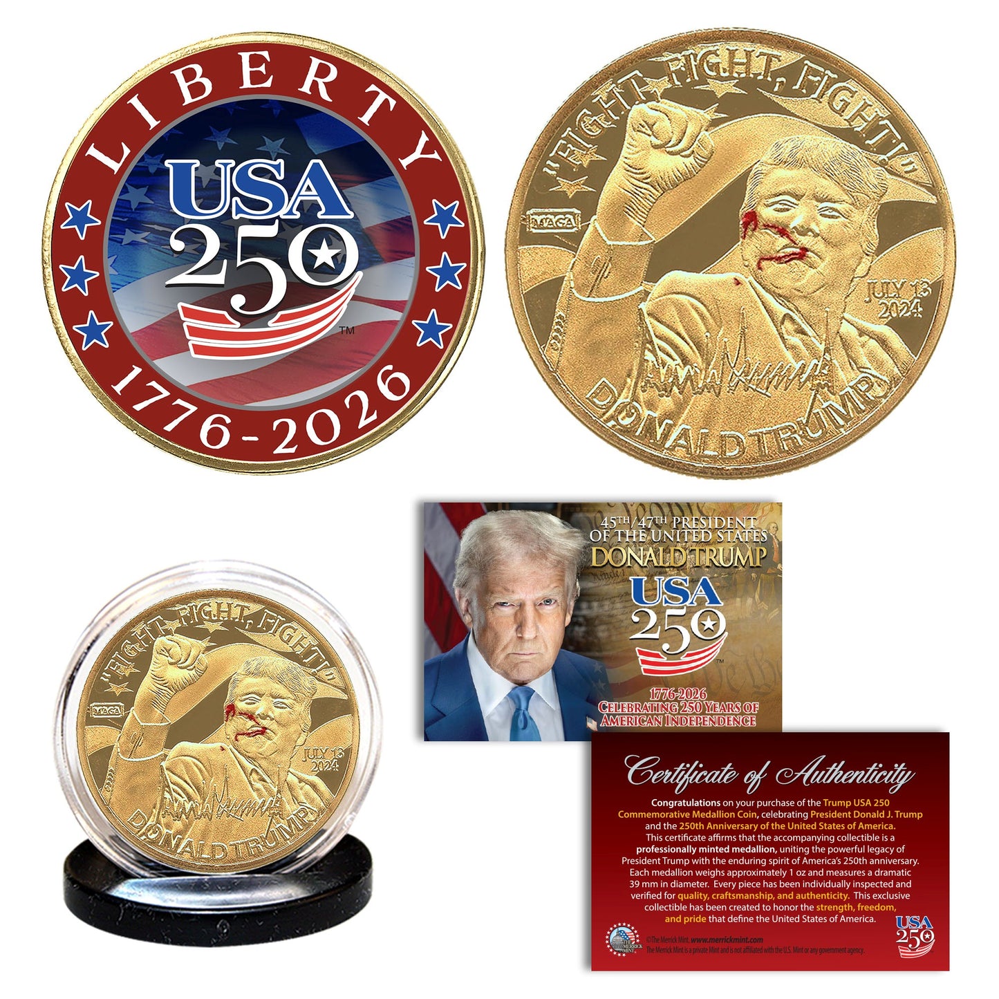 Trump USA 250 6-Coin Bundle (Save 20%)