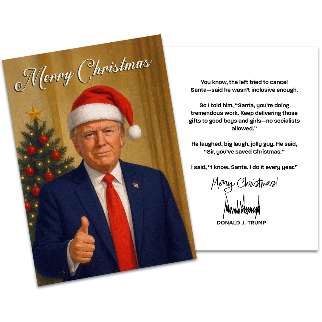 Merry Christmas From President Trump - Christmas Card