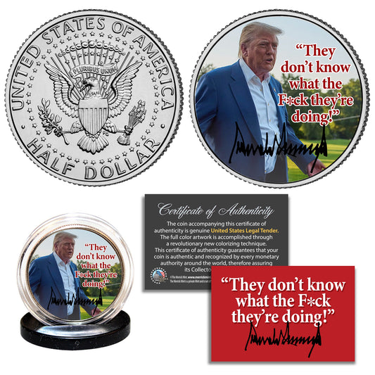 They Don't Know What They're Doing - Genuine Legal Tender JFK Half Dollar