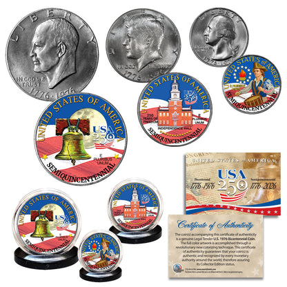 America’s 250th Anniversary Commemorative Coin & Bill Collection – Limited Edition 1776–2026 Set (SAVE 25%)
