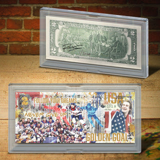 Rency - USA Men’s Golden Goal - Genuine Legal Tender $2 Bill (Only 2,026 Available)