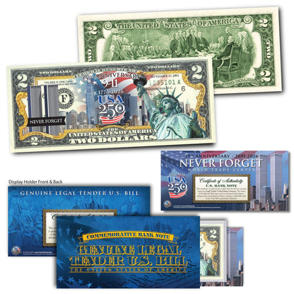 America’s 250th Anniversary Commemorative Coin & Bill Collection – Limited Edition 1776–2026 Set (SAVE 25%)