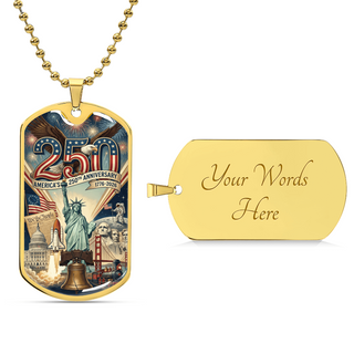 Engravable Dog Tag - America's 250th Anniversary