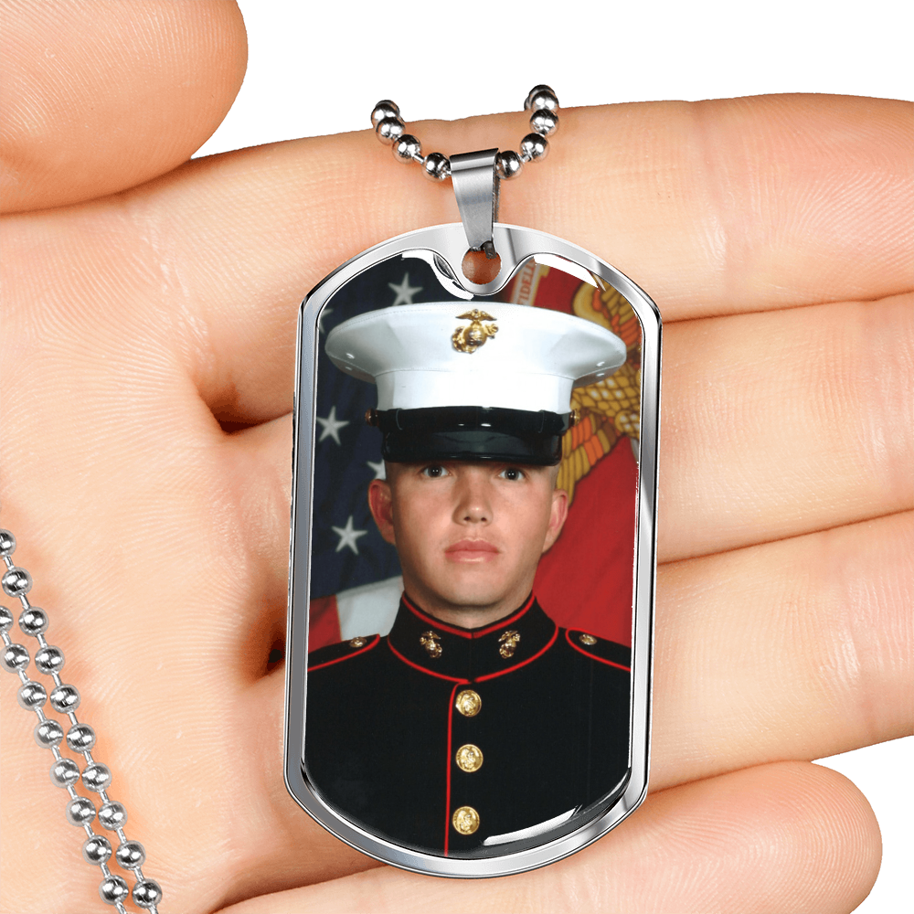 Customizable Dog Tag Necklace with Engraving