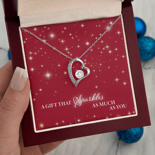 A Gift That Sparkles As Much As You - Forever Love Necklace