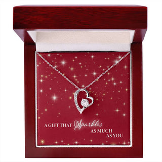 A Gift That Sparkles As Much As You - Forever Love Necklace