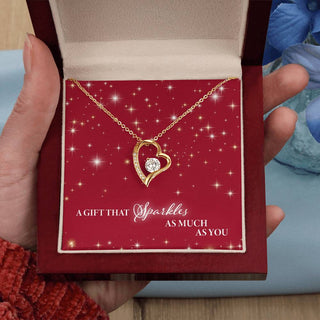 A Gift That Sparkles As Much As You - Forever Love Necklace