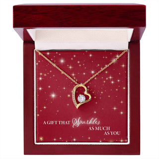 A Gift That Sparkles As Much As You - Forever Love Necklace