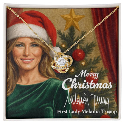 Merry Christmas from Melania Trump - Love Knot Necklace