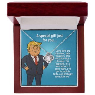 This Necklace? Not A Disaster. The Opposite. It's A Total Victory! - Love Knot Necklace Gift