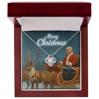 Merry Christmas from Santa Trump - Love Knot Necklace
