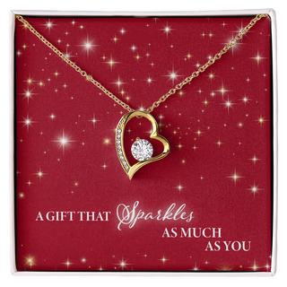 A Gift That Sparkles As Much As You - Forever Love Necklace