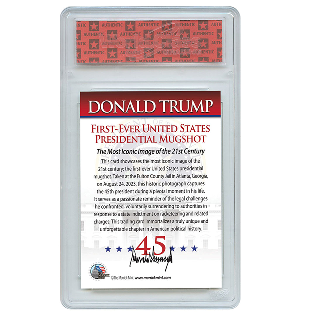 Trump Mugshot Trading Card