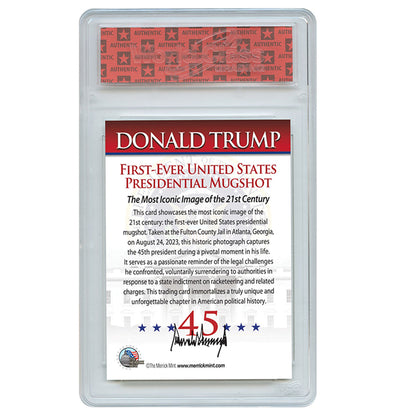 Trump Mugshot Trading Card