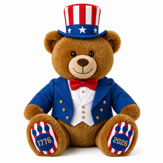 America's 250th Anniversary Bear (Pre-Order Expected To Ship in November) — collectible plush figure from Proud Patriots