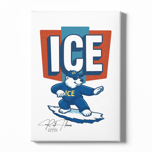 ICE Bear Limited Edition Canvas (16"x 24") - Signed & Individually Numbered