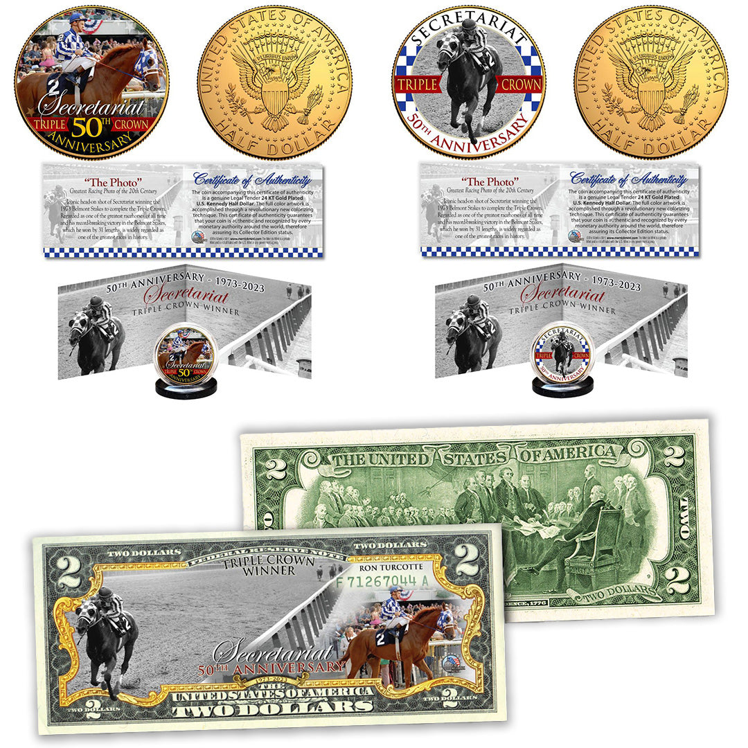 Secretariat 50th Anniversary Bundle (3x Collectibles)