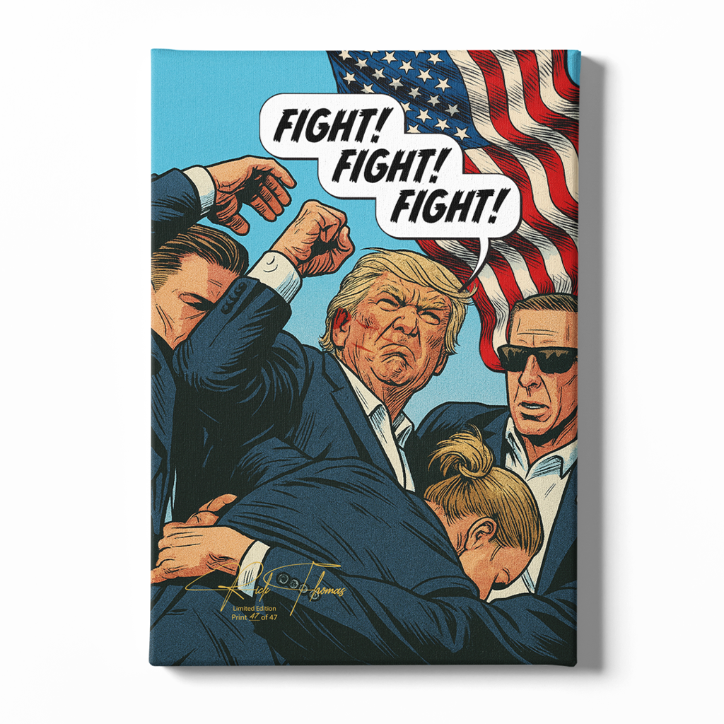 "Fight Fight, Fight" Limited Edition Canvas - Signed & Individually Numbered